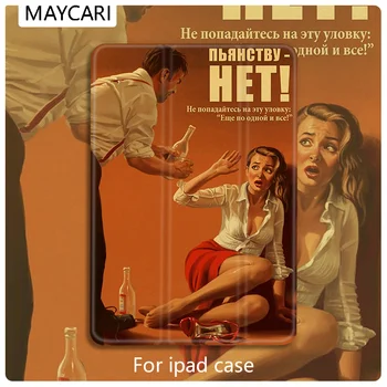 

Ipad 2 3 4 White Leather PU Hard Back Case Stalin USSR CCCP Cover Protective For 2020 iPad Pro 11 12.9 10.5 7.9 inch Mini 1 2 3