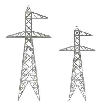 

2019 new Plastic Sand Table Power Tower Model Transmission Tower Tower Model Model Building Kits - Silver Grey