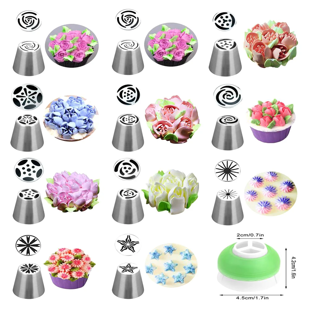 Bag Nozzles Flower-Cream Pastry-Tips Cake-Decorating-Tools Cupcake Russian Tulip Stainless-Steel