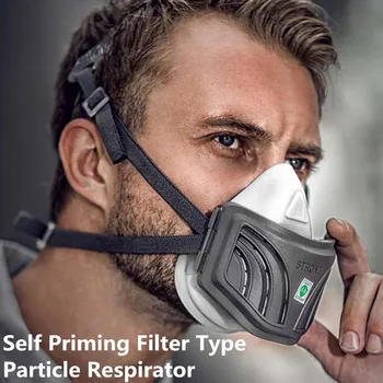 

High Efficiency Self Priming Particulater Respirator Industrial KN95 KP95 ffp 3 Dustproof Washable Protection Respirators