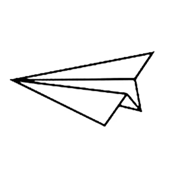 

15*7.8cm Paper Airplane Vinyl Decal Sticker Fashion Personality Creativity Car Accessories Motorcycle Helmet Car Styling