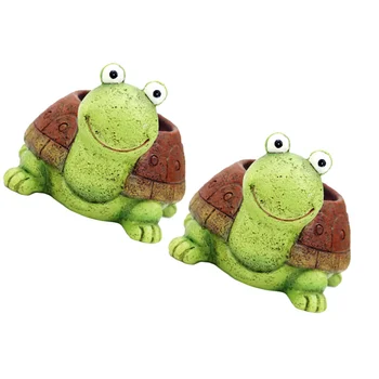 

2Pcs Succulent Planting Pots Decorative Plant Containers for Home Office Store Shop