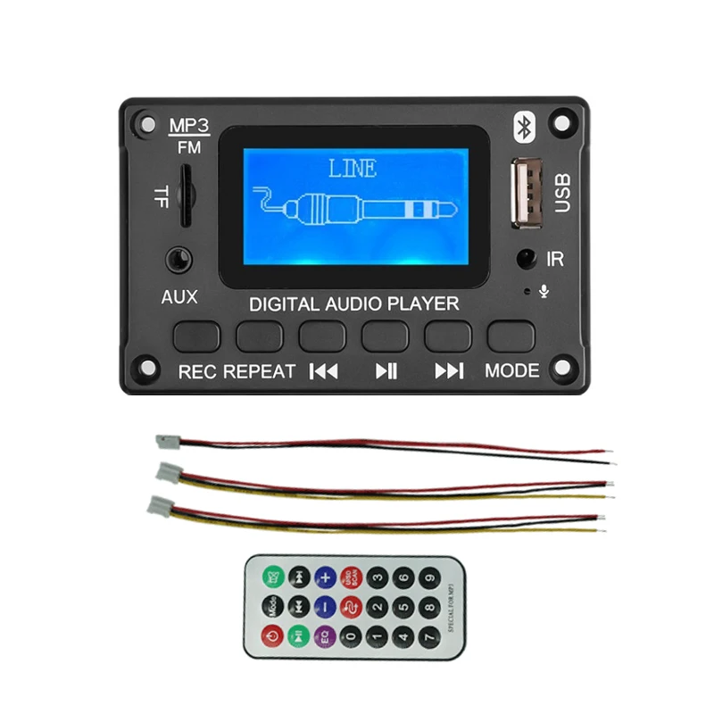 Плата цифрового аудиодекодера совместимого с Bluetooth FM-радио MP3 плеер класса D