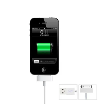 

30 Pin USB Cable for iPhone 4s 4 90cm white silicone Wire Charger Cable Fast Charging Data Sync Cord for iPad 3 2