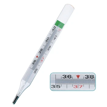 

Dual Scale Geratherm Classic Traditional Clinical Glass Mercury-Free waterproof Thermometer Probe Covers Room Temperature Tools