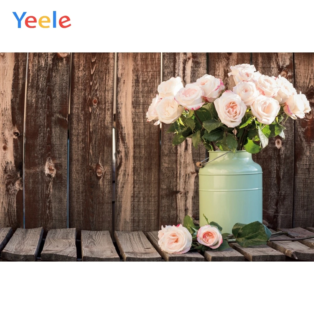

Yeele Vinyl Photophone Wooden Board Planks Flower Baby Pets Photo Backgrounds Photo Backdrops Photophone For Photo Studio Props