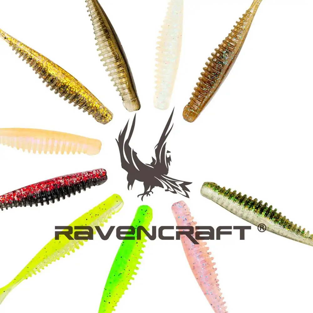 Силиконовая приманка RAVENCRAFT для ловли окуня медленная погружающийся мягкий |
