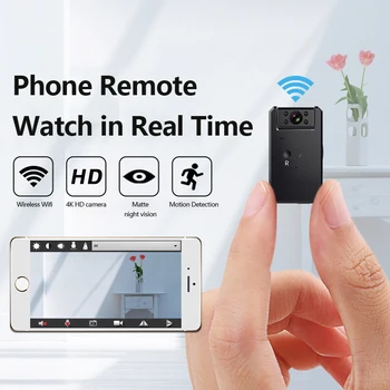

Camcorders 4K 180 ° Cloud MINI Camera Smart WiFi Wireless IP Camera For Car Home Tracking Security CCTV Baby Monitor Dropship