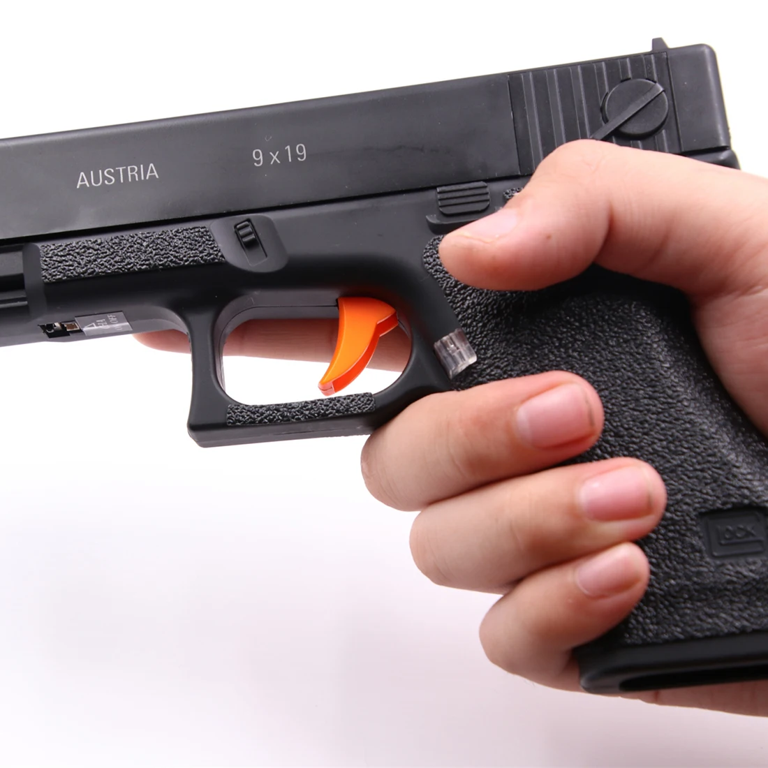 Handle Rubber Anti-Slip Patch Sticker For SKD Glock G18 Water Gel Beads Blaster- Black