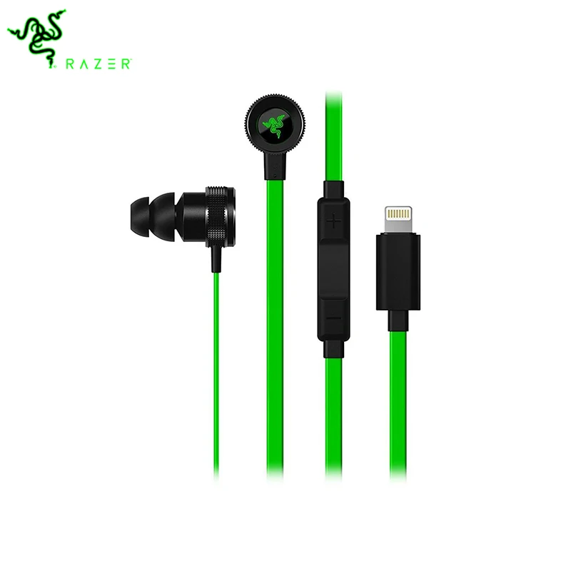 

Razer Hammerhead for iOS Earphones with In-Line Remote Port for Mic for Lightning Port for iPhone Gaming Music Earphones