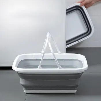 

Large Folding Bucket Bathroom Mop Bucket Portable Water Container Foldable Foot Bath Bucket Outdoor Fishing Car Wash Buckets