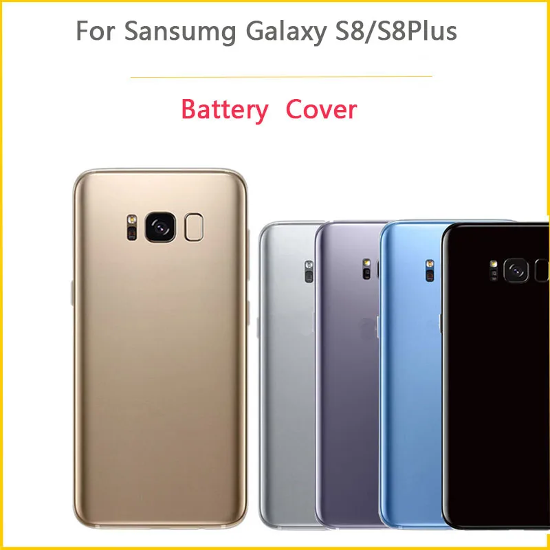 Высокое качество для SAMSUNG S8 крышка батареи для SAMSUNG Galaxy S8 Plus задняя дверь G950 G955 задний корпус чехол с объективом камеры