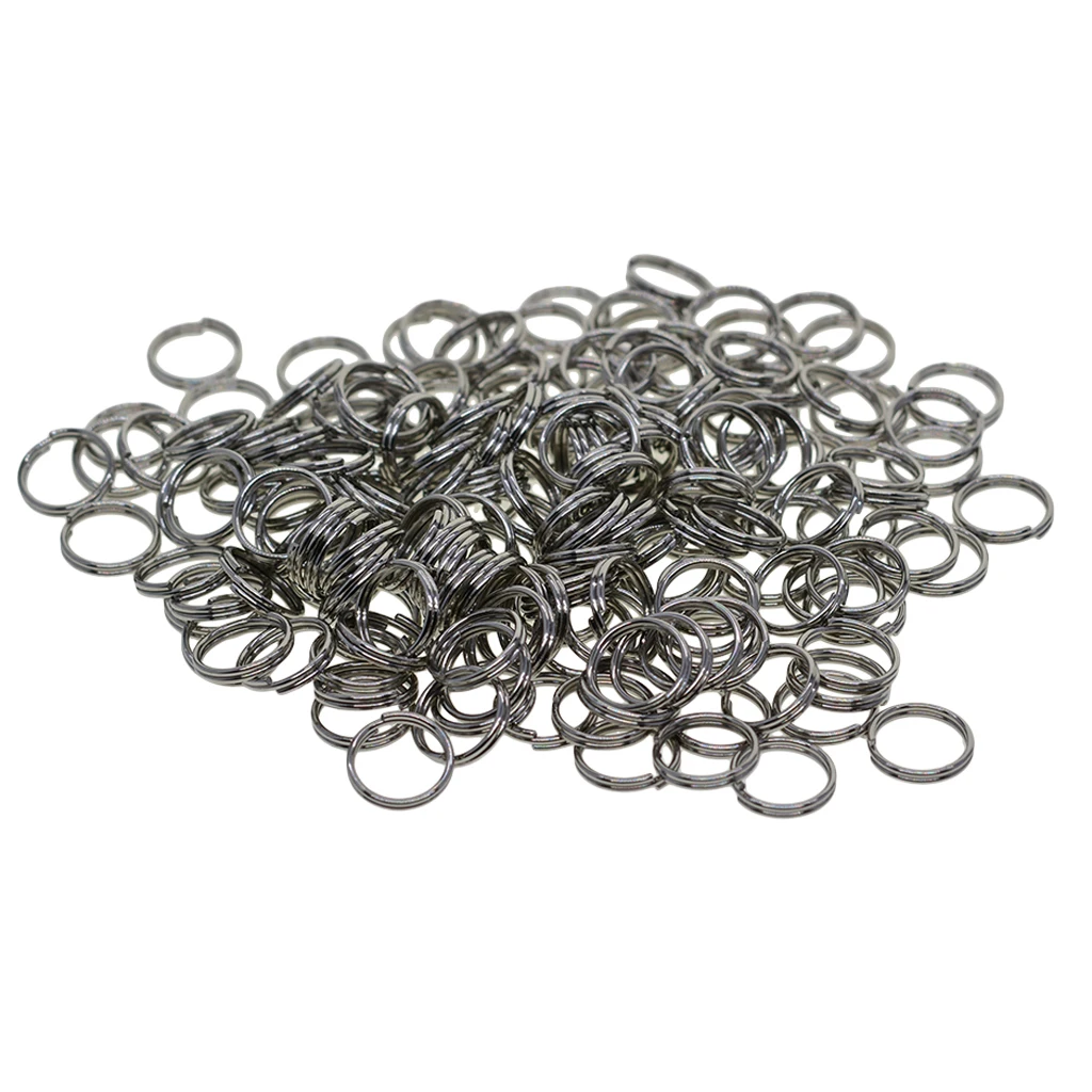 500 Pcs Durable Jump Ring Stainless Steel Round Split Ring Key Rings - Perfect For Connecting Clasps Charms Links