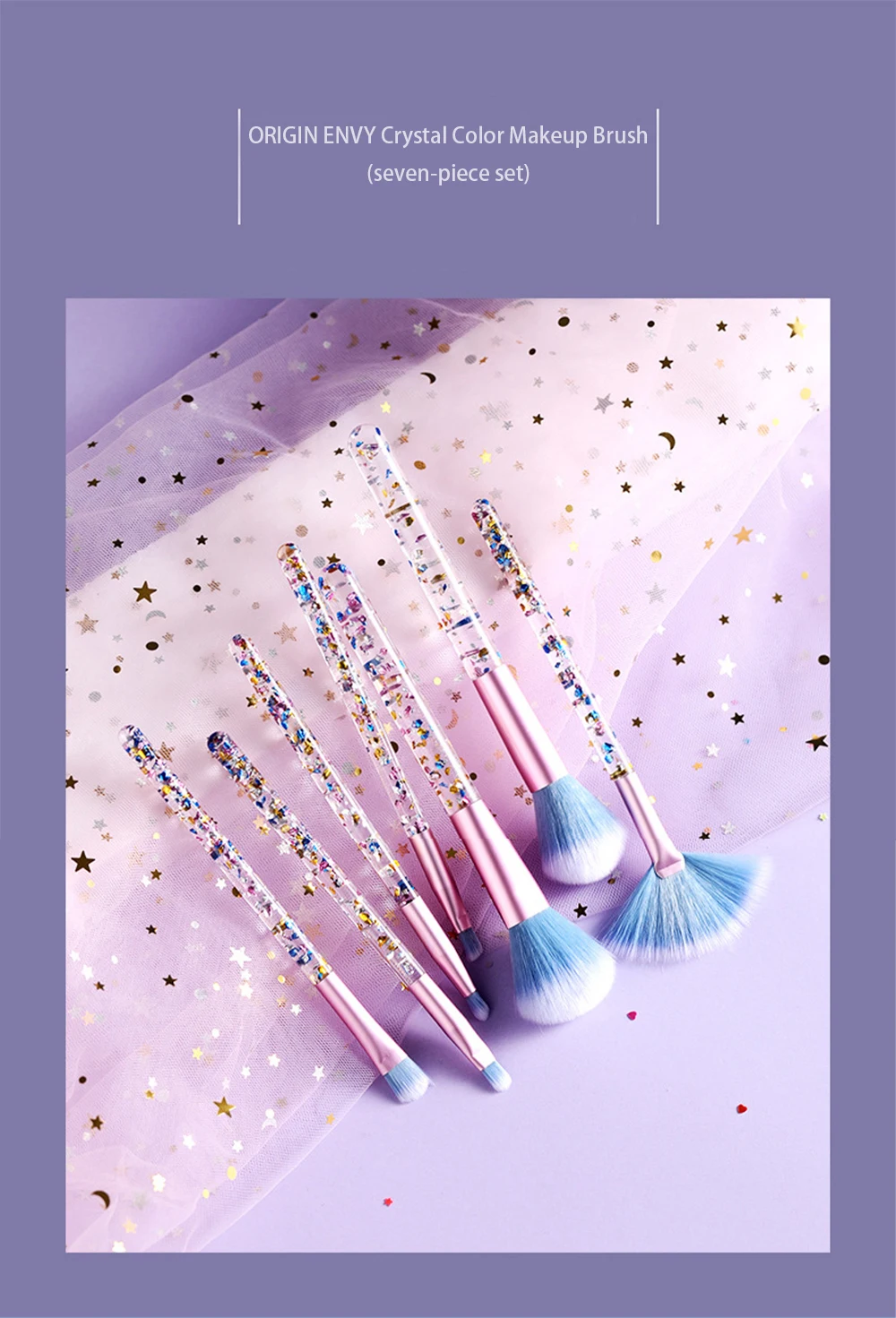 ORIGIN ENVY 7Pcs Fashion Gorgeous Makeup Sets Eyeshadow Brushes Makeup Brushes Makeup Tools Beauty