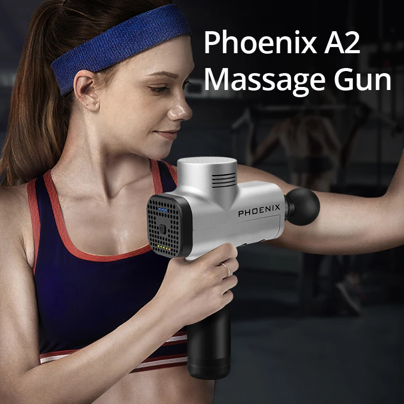 Глубокий тканевый массажер пистолет мышечный Массажер терапия пистолет упражнения боли в мышцах коррекция тела Phonexis Phoenix A2