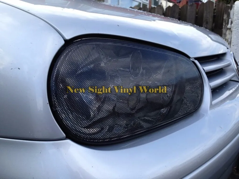 5 рулонов/лот окно автомобиля Оттенок Fly Eye оттенок перфорированная фара виниловая пленка Spi Vision сетчатая пленка