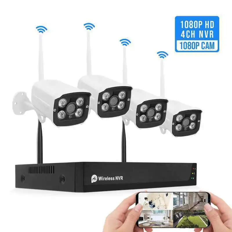 Tuya Smart Life новейший NVR Full HD 4 Ch 8 H.265 автономный CCTV 1080P для системы ip