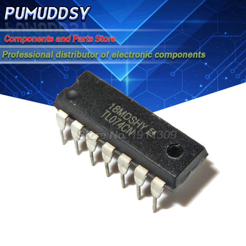 10 шт. TL074 TL074CN DIP-14 IC OP AMP QUAD JFET | Электронные компоненты и принадлежности