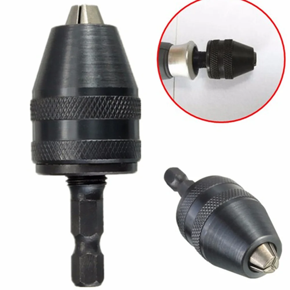 

Impact Drill Chuck Accessories Hex Shank Driver Tool Adapter Keyless Screwdriver Quick Change