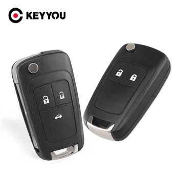 

KEYYOU 2/3 Button Remote Cae Key Case For OPEL VAUXHALL Zafira Astra Insignia Holden Flip Car Key Shell Fob Case with Screw