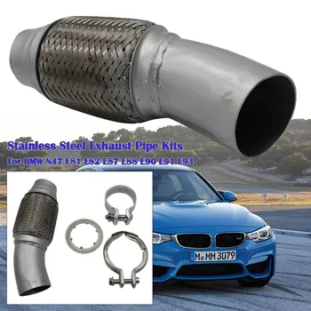 

Stainless Steel Exhaust Pipe Kits Saves The Exchange Of The Par-ticle Filter Car Muffler For BMW N47 E81 E82 E87 E88 E90 E91 E93