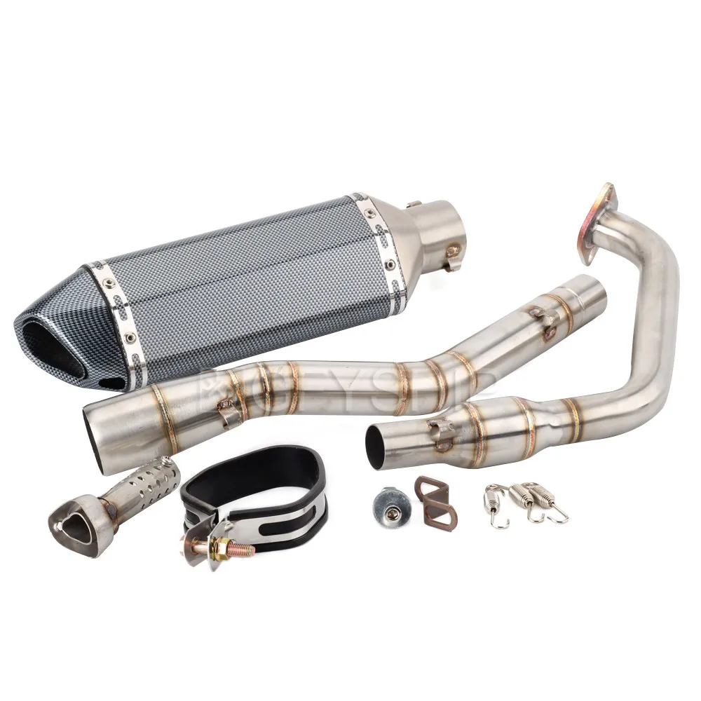 V 3 мотоцикл Akrapovic выхлопная и Соединительная труба для Yamaha YZF R125 R15 V3- YZF-R125 YZF R15 V3 Escape Slip-on - Цвет: 7
