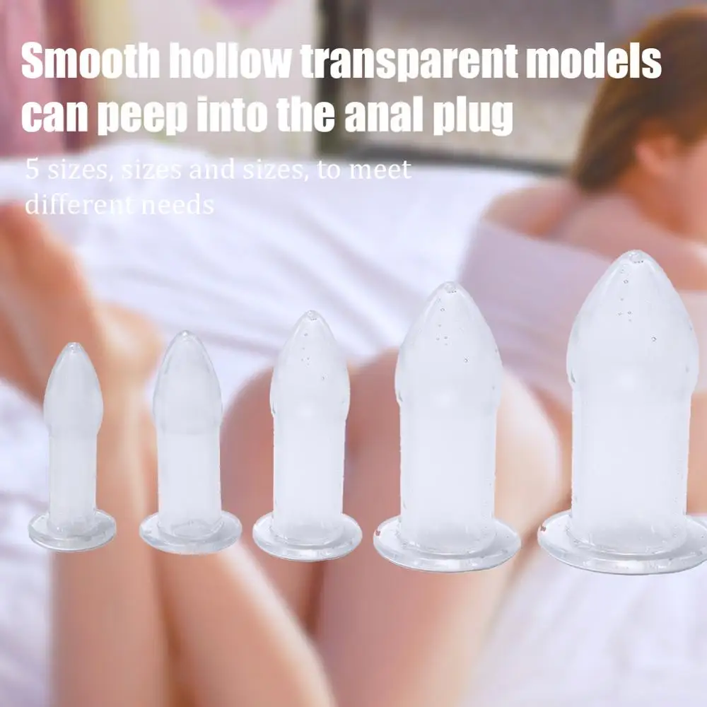 Waterproof Hollow Anal Plug Douche Extender Sex Toys Gay Butt Peep Vagina Erotic Adult Toy |