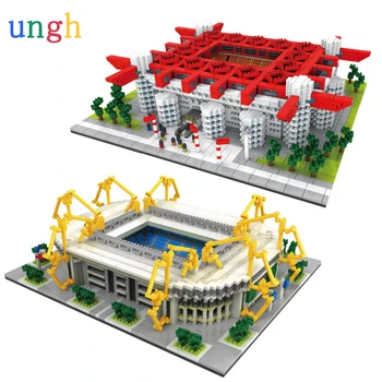 

Architecture blocks Football Field Series Building Bricks San Siro Modle Signal Iduna Park Educational Juguetes Toy For Children