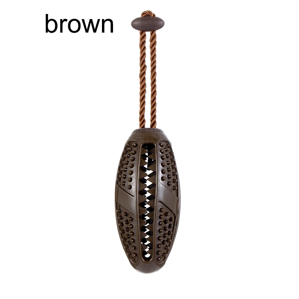 brown TRP зубная щетка для животных устройство для утечки пищи молярная палочка паз жевательный мячик собака шлифовальные зубы укуса игрушка для чистки домашних животных инструмент товары для дома - Цвет: brown