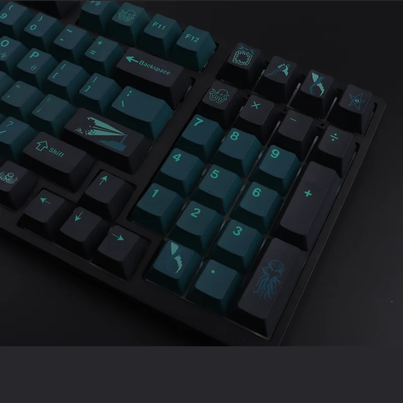 Pbt Keycap 137 Chaves Cherry Profile Dye-sub Personalizado Gmk Terror Abaixo Keycaps para Teclado Mecânico - Imagem 2