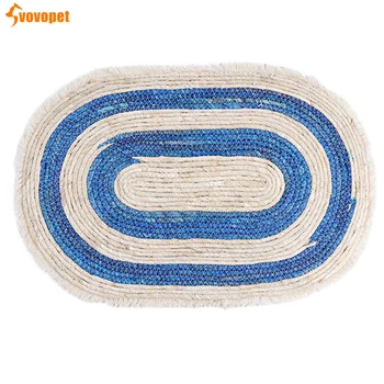 

Vovopet Cat Bed Handmade Knitted Natural Puppy Small Dog Cats Sleeping Pad Mat Cushion Mattress Pet House Kennel Cat Bed Pads