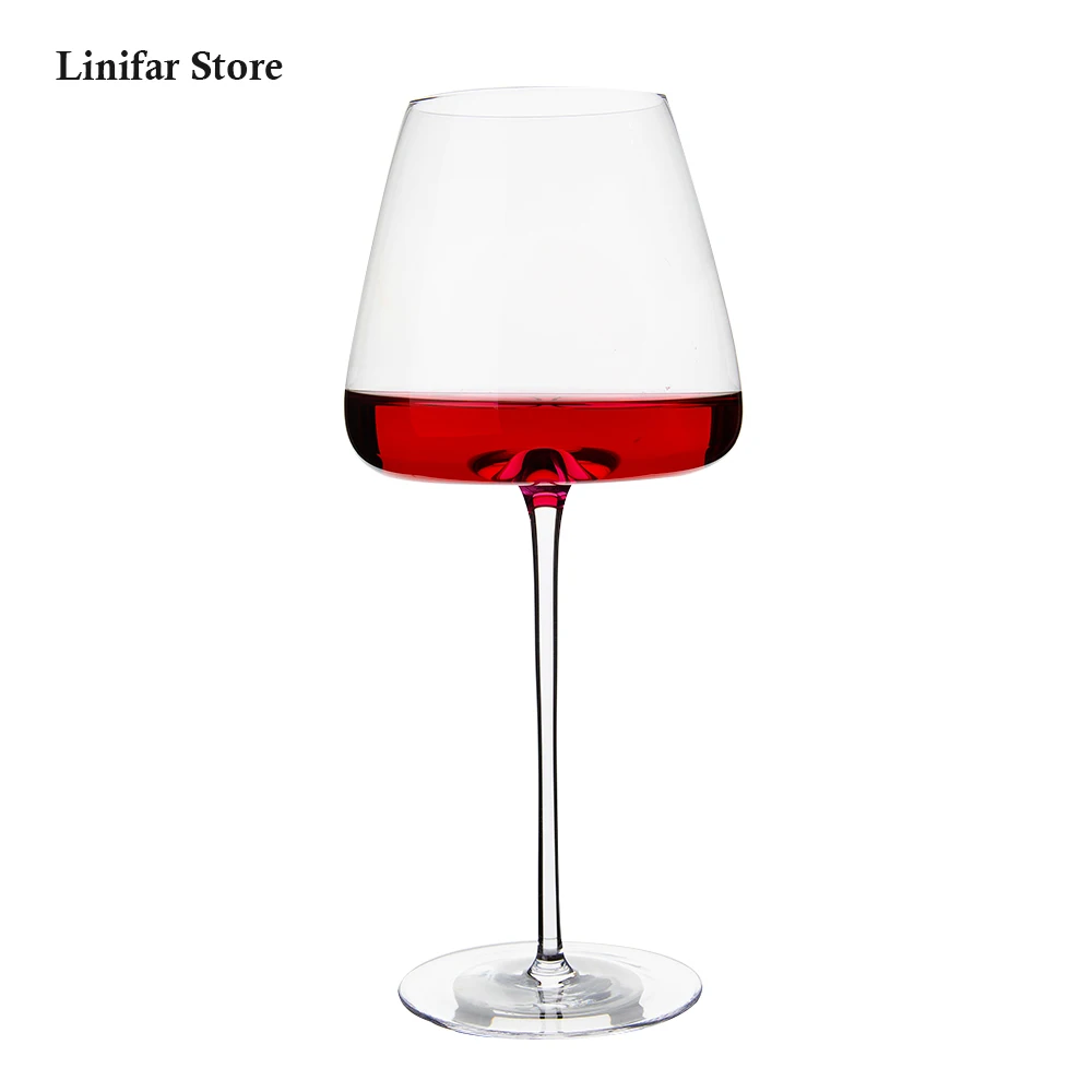 2pcs Goblet Wine Glass 650ml Kitchen Utensils Crystal Water Champagne Glasses Bordeaux Wedding Party Birthday Gift Lead-Free