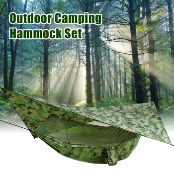 

Automatic Canopy Awning Waterproof Hanging Camping Hammock Set Hiking Sun Sheild Tent Portable Outdoor Quick Open Mosquito Net