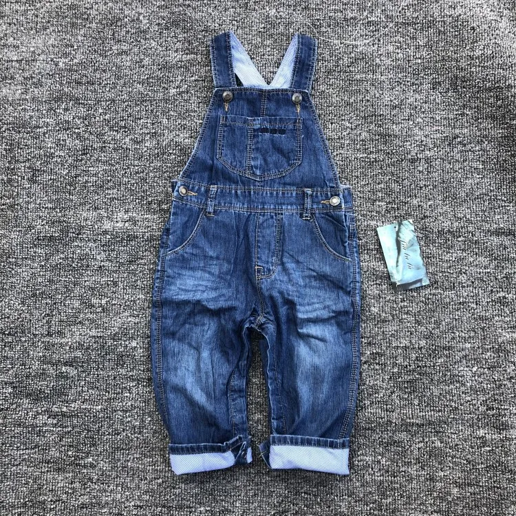 

Childrenswear Autumn And Winter New Style Crawler Small CHILDREN'S Cowboy Suspender Pants Europe And America Children Double Lay