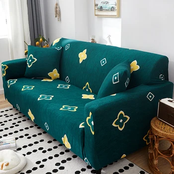 

1/2/3/4 Seat Printed Sectional Stretch Sofa Slipcovers Elastic Stretch Sofa Cover For Living Room Cover Armchair Cover