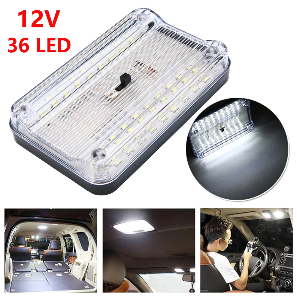 12V 36 светодиодный автомобиль укрыты внутренной сводной крыше Потолочный чтения ствол светильник лампа* брендовый товар высокого качества
