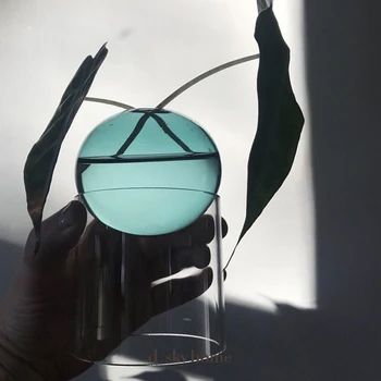 

Glass Vase Transparent Vases Home Decor Nordic Decoration Accessories Flower Pot Terrarium Living Room ваза декор дома Jarrones