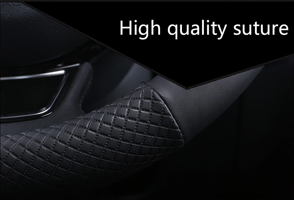 HITWH Leather Universal Car Steering Wheel Cover 37CM 38CM Car Styling Sport Auto Steering Wheel Covers Anti Slip