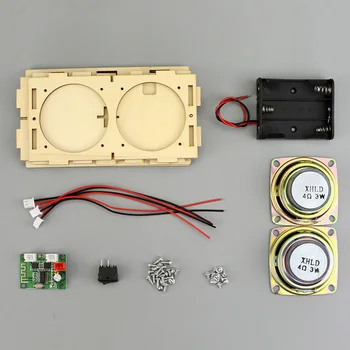 

Science Experiment STEM Learning DIY Bluetooth Speaker Box Kit Portable Electronic Sound Amplifier Entertainment ABS Non Toxic