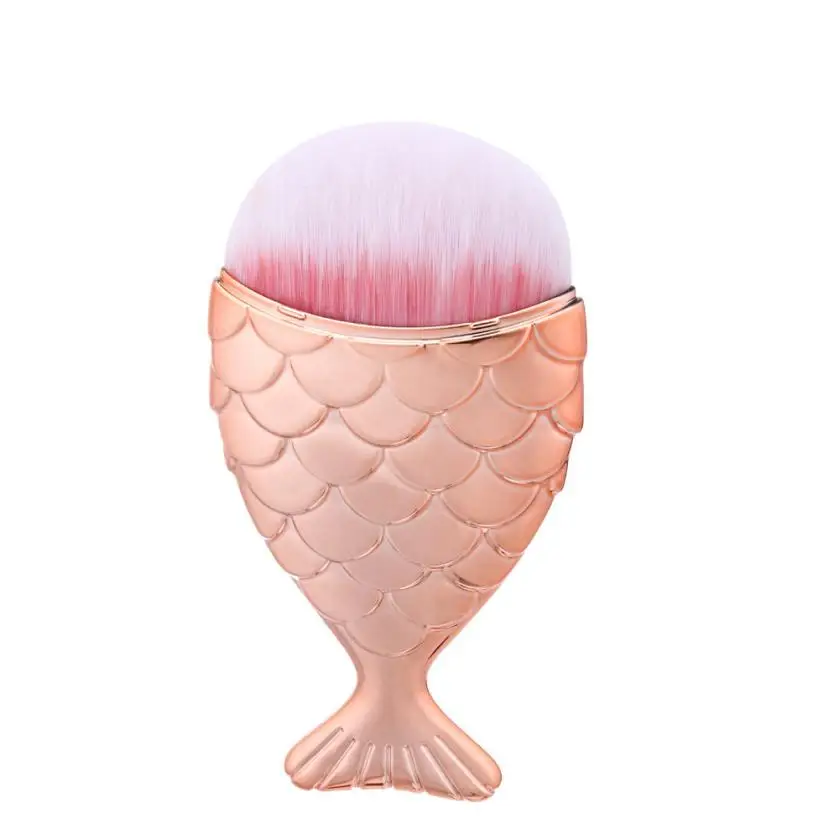 1 шт./компл. алмазов розовых золотистых кисточек для макияжа комплект фасона «рыбий хвост» образный фундамент, порошок, кисти для макияжа, инструменты pinceis sereia
