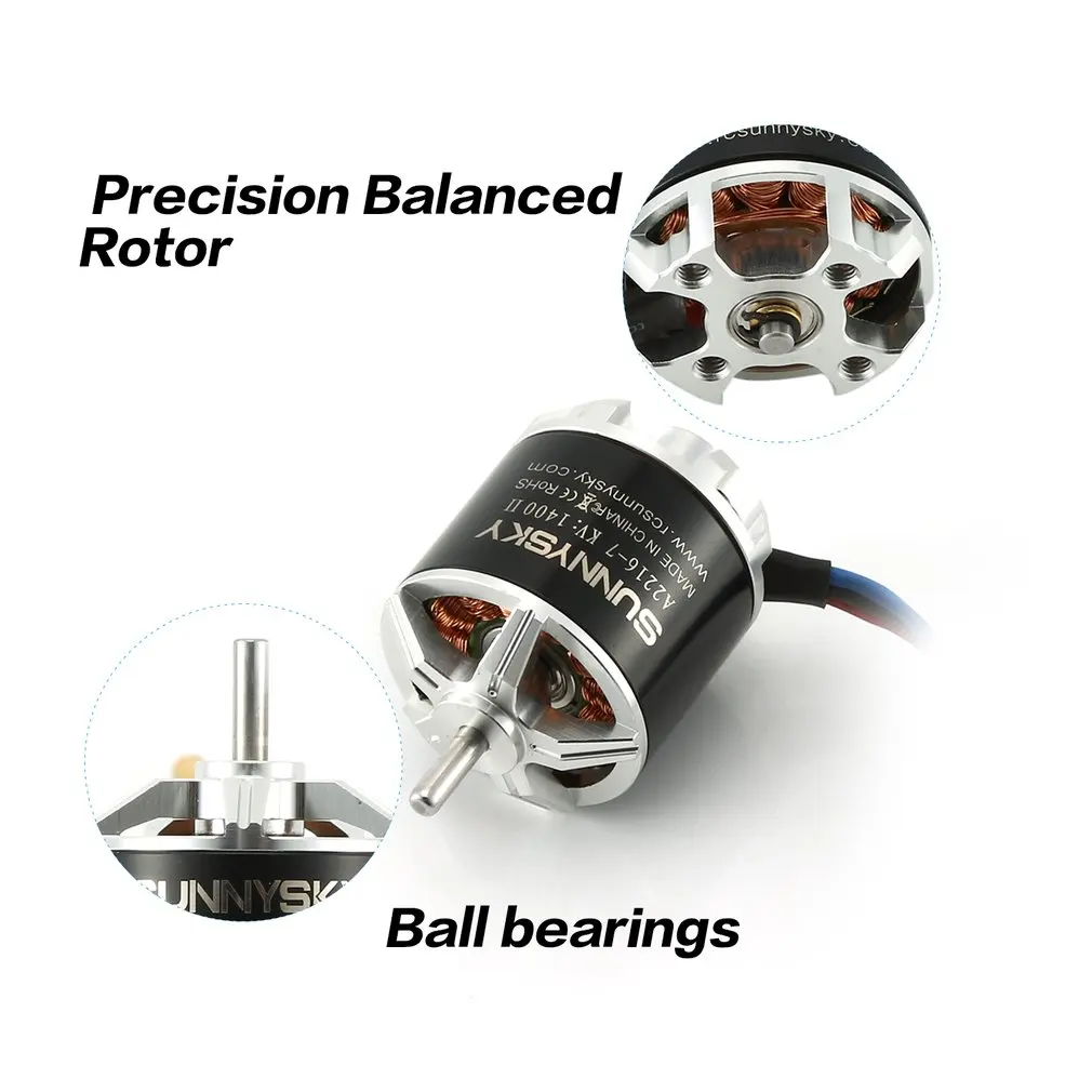 SunnySky A2216 1400KV бесщеточный двигатель высокой мощности RC Дрон двигатель для моделей RC Дрон самолет с фиксированным крылом
