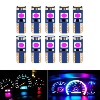 

10PCS Car Dashboard Led T5 W3W W1.2W Instrument Lights Bulb For Ford Focus 2 3 Fiesta Mondeo Ranger Kuga Seat Leon Ibiza Lexus