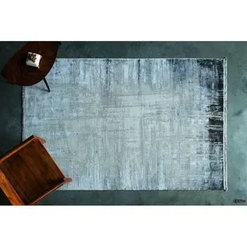 

Apex Supreme 7 'x 10' Viscose Navy Blue/Gray Area Rug