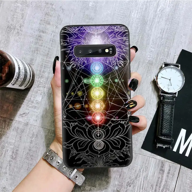 BA323-5 АУМ Ом Йога Черная крышка чехол для телефона для samsung Galaxy A50S A10S A20S A10 A20E A30 A40 A50 A70 M40 M30S A80 корпус под плетенную сумку - Цвет: BA323-5