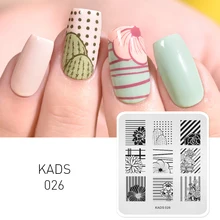 KADS Neue Ankunft Stanzen nagel Nail art Print Stanzen Platten Nagel Vorlage Schönheit Schablone Maniküre DIY Druck nägel(China)