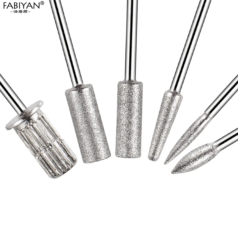 6 шт./компл. электрическая дрель для дизайна ногтей пилка Шлифовальная головка