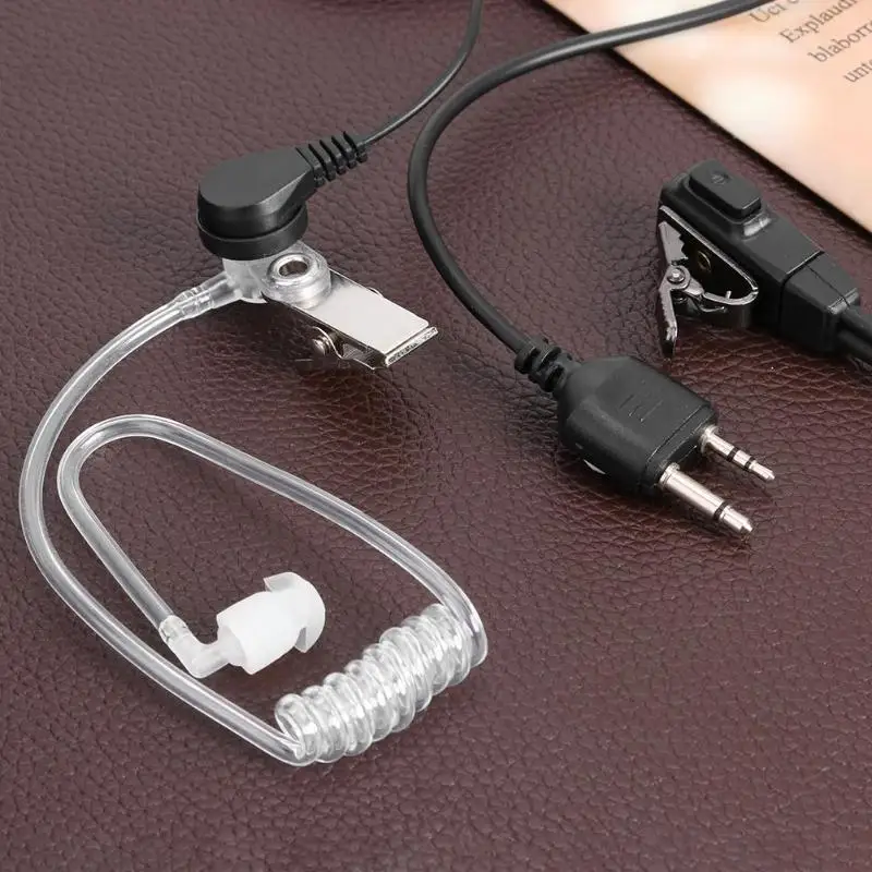 2 Pin Акустическая трубка наушник гарнитура с микрофон PTT для Midland Walkie Talkie