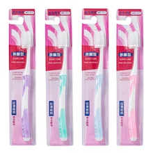 4 шт. в упаковке) зубная щетка для взрослых, мягкие волосы, чистый белый цвет, тонкие волосы, отбеливание лодыжки, опт, нано бамбуковое древесное волокно