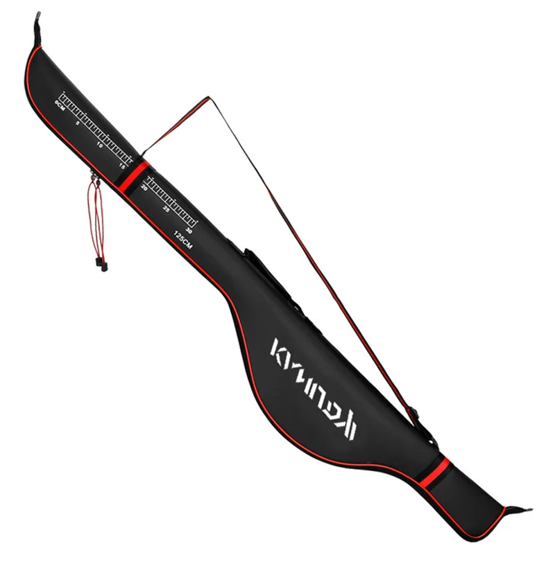 Tanie 125CM składane miejsce do przechowywania torba wędkarska EVA wodoodporna torba na wędkę do wędkarskiego akcesoria o dużej pojemności B345