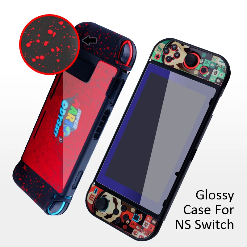 

for Nintend Switch Clear Case Protective Shell Case Fighting Super Hard Back Cover Tablet Case Joy Con Cases for Nintend Switch